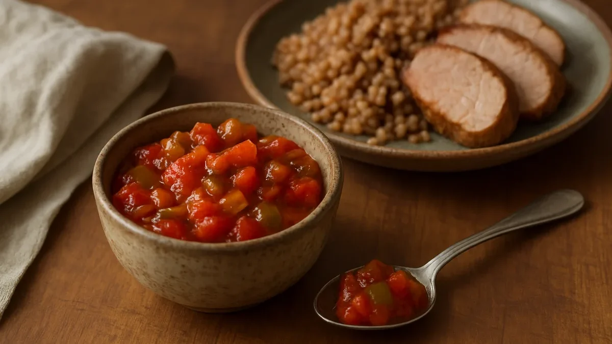 Cukinijų ir paprikų daržovių pagardas: iš 2 kg derliaus – 12 porcijų žiemai